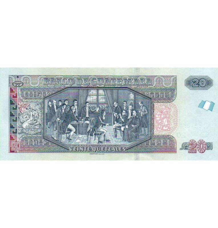 Guatemala 20 Quetzales 2019 Pick 124e